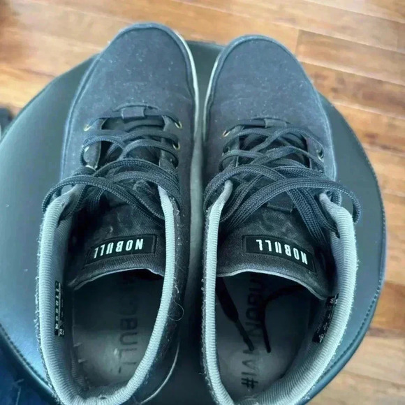 NoBull Black Canvas Mid Trainer (size M12/w13/5 - Picture 6 of 10